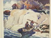 Appraisal: W C - Monhegan Island fishing scene signed 'Ennis' ll