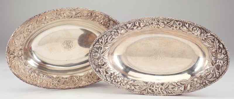 Appraisal: Two S Kirk Son Repousse Sterling Bowlsa bread bowl and