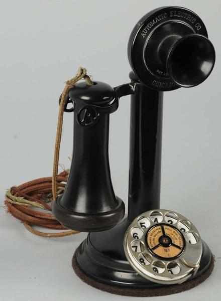 Appraisal: Automatic Electric Step Telephone with A in Hook Circa black