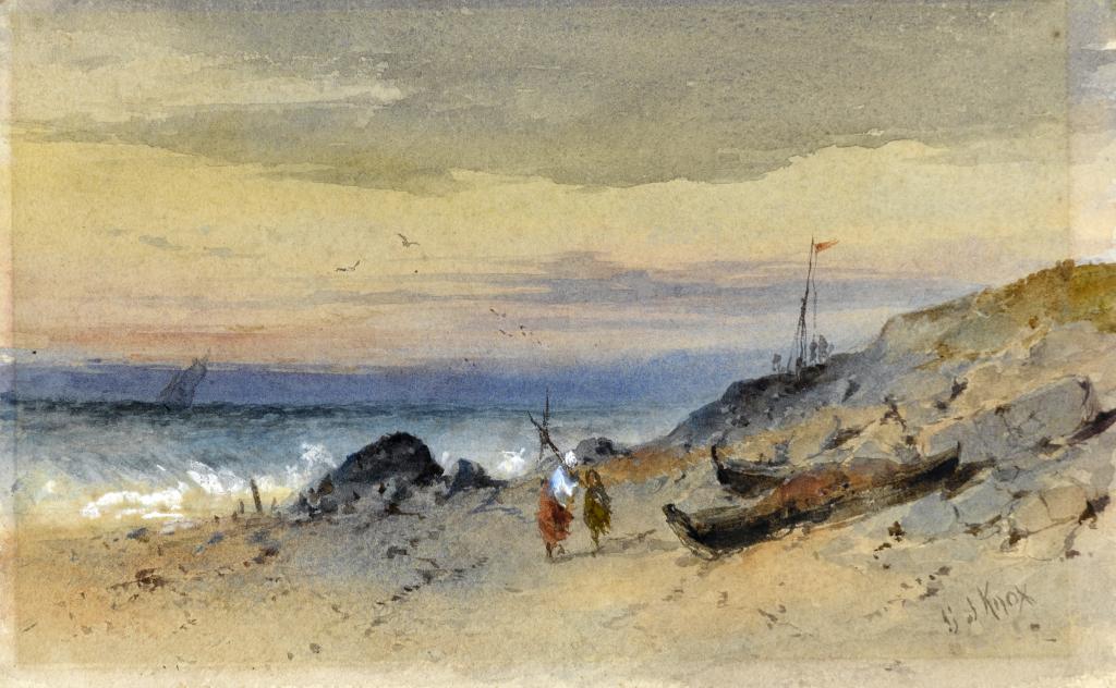 Appraisal: GEORGE JAMES KNOX - COASTAL SCENE signed inscribed verso with