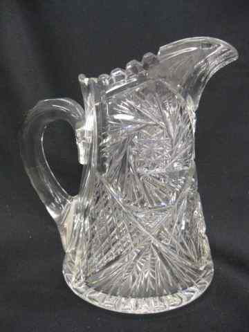 Appraisal: Brilliant Period Cut Glass Tankard pinwheel diamond '' excellent