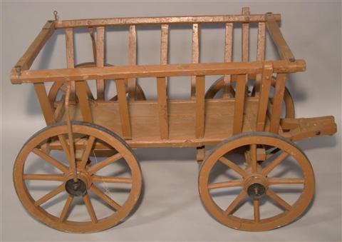 Appraisal: AMERICAN WOODEN WAGON CART