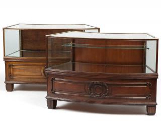 Appraisal: A pair of demi th century each with a curved