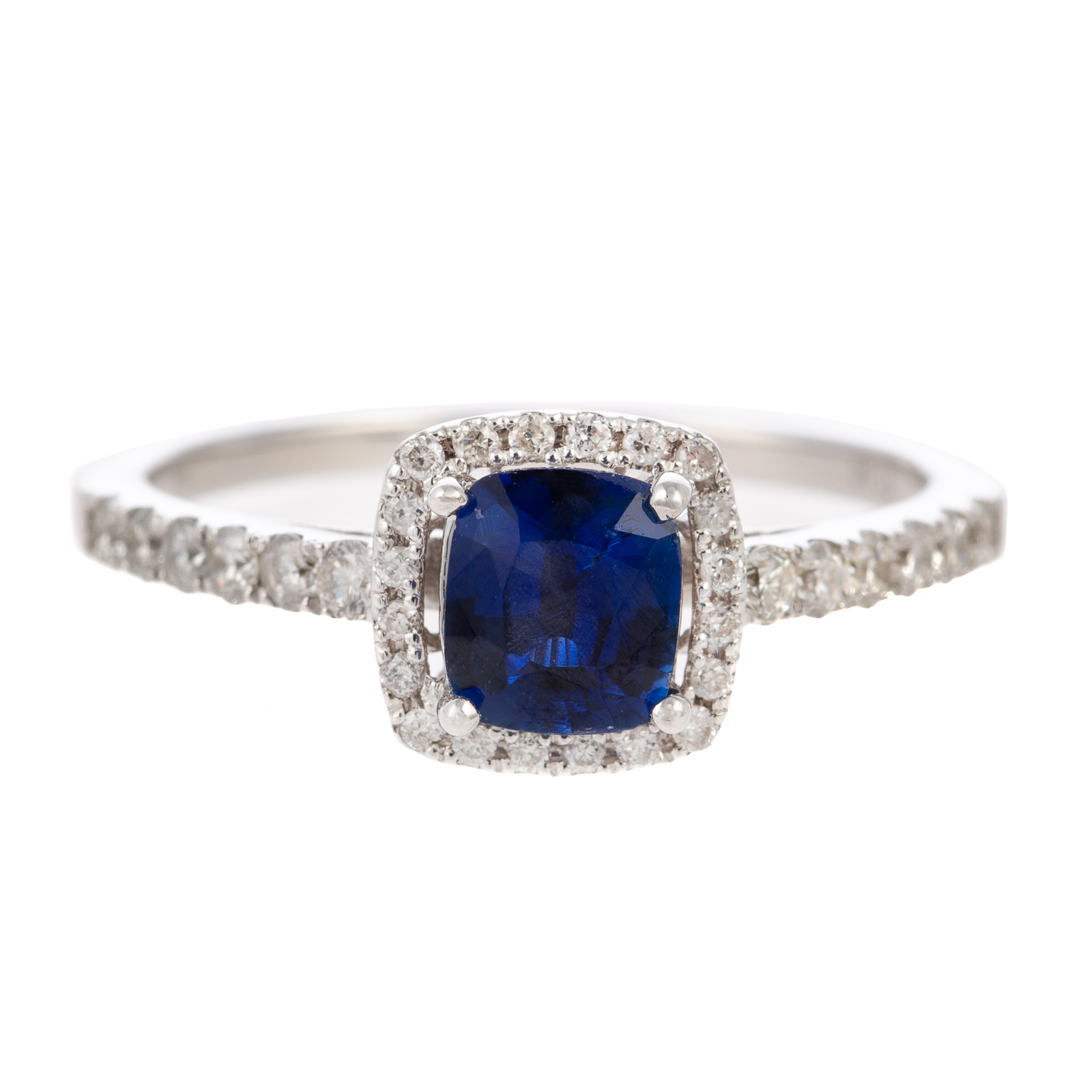 Appraisal: A CT SAPPHIRE DIAMOND RING IN K K white gold