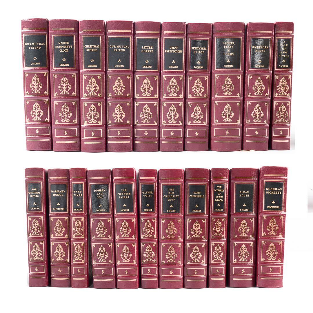 Appraisal: Easton Press Charles Dickens vols leather Condition Comments added on