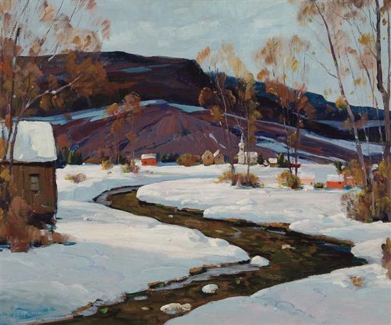 Appraisal: ANTHONY THIEME American - Sunny Day in New Hampshire oil