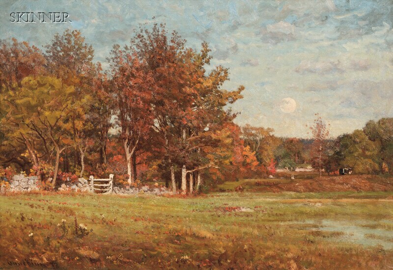 Appraisal: John Joseph Enneking American - Autumn Pasture Under a Full