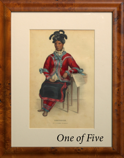 Appraisal: McKenney Hall th Century suite of six hand-colored lithographs depicting