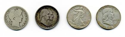 Appraisal: pieces United States of America - Half Dollars Barber Half