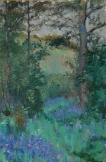 Appraisal: Nora Gurdon - Spring Landscape oil on canvas on board