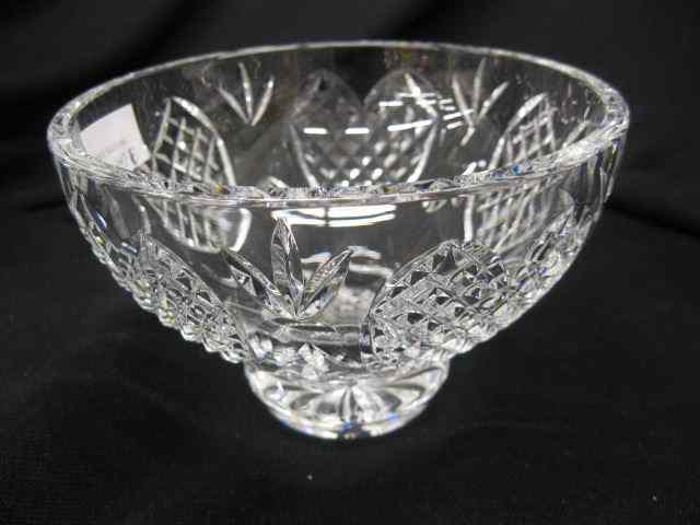 Appraisal: Waterford Cut Crystal Bowl shield diamond decor '' diameter signed