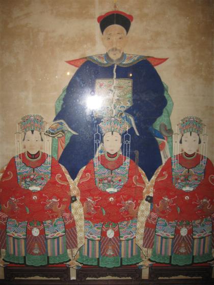 Appraisal: ANONYMOUS chinese th century ANCESTOR PORTAIT Wash and ink on