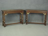 Appraisal: CONSOLE TABLES - PAIR OF MAHOGANY MATCHING CONSOLE TABLES WITH