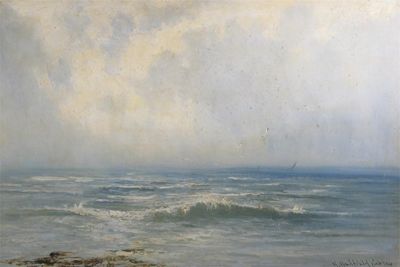 Appraisal: Henry Hadfield Cubley fl - A breezy day Cardigan Bay