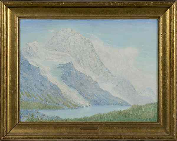 Appraisal: Landscape by H W Prentis Jr Oil on Board H