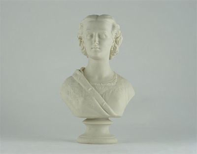 Appraisal: A Copeland Parian bust of Princess Alexandra raised on a