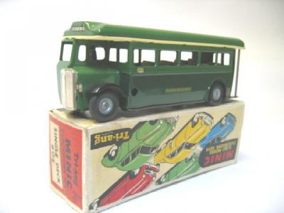 Appraisal: A Minic clockwork Green Line Single Decker Bus with transfers