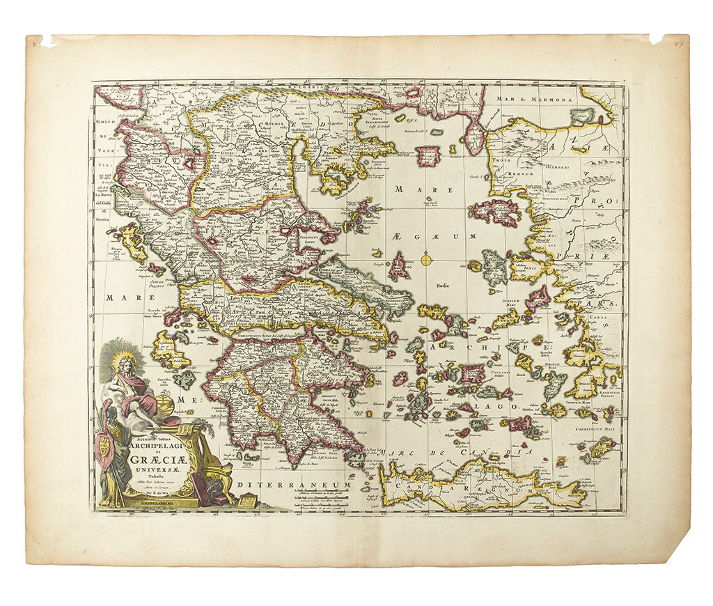 Appraisal: GREECE Wit Frederick de and Mortier Pierre Accurata totius Archipelagi