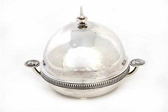 Appraisal: Ball Black Co Medallion pattern sterling butter dish New York