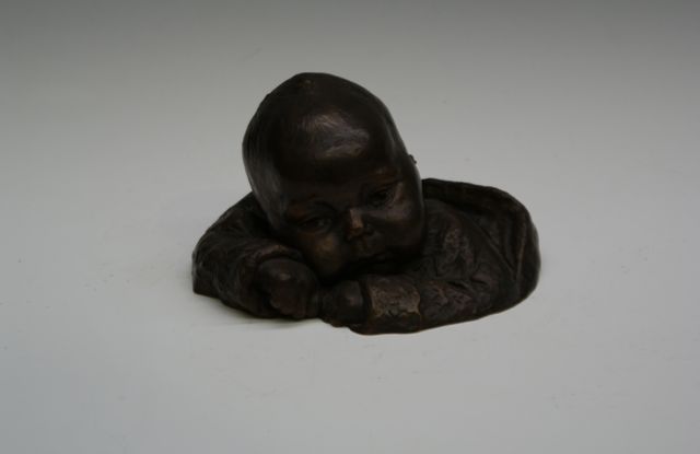 Appraisal: Barbara Tribe - Baby Paul Turney bronze inscribed 'Barbara Tribe