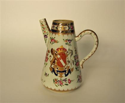 Appraisal: Chinese Export Coffee Pot Detailed with overall gilt floral and