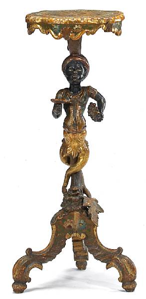 Appraisal: The graceful turbaned figure surmounted by a gilt banded and