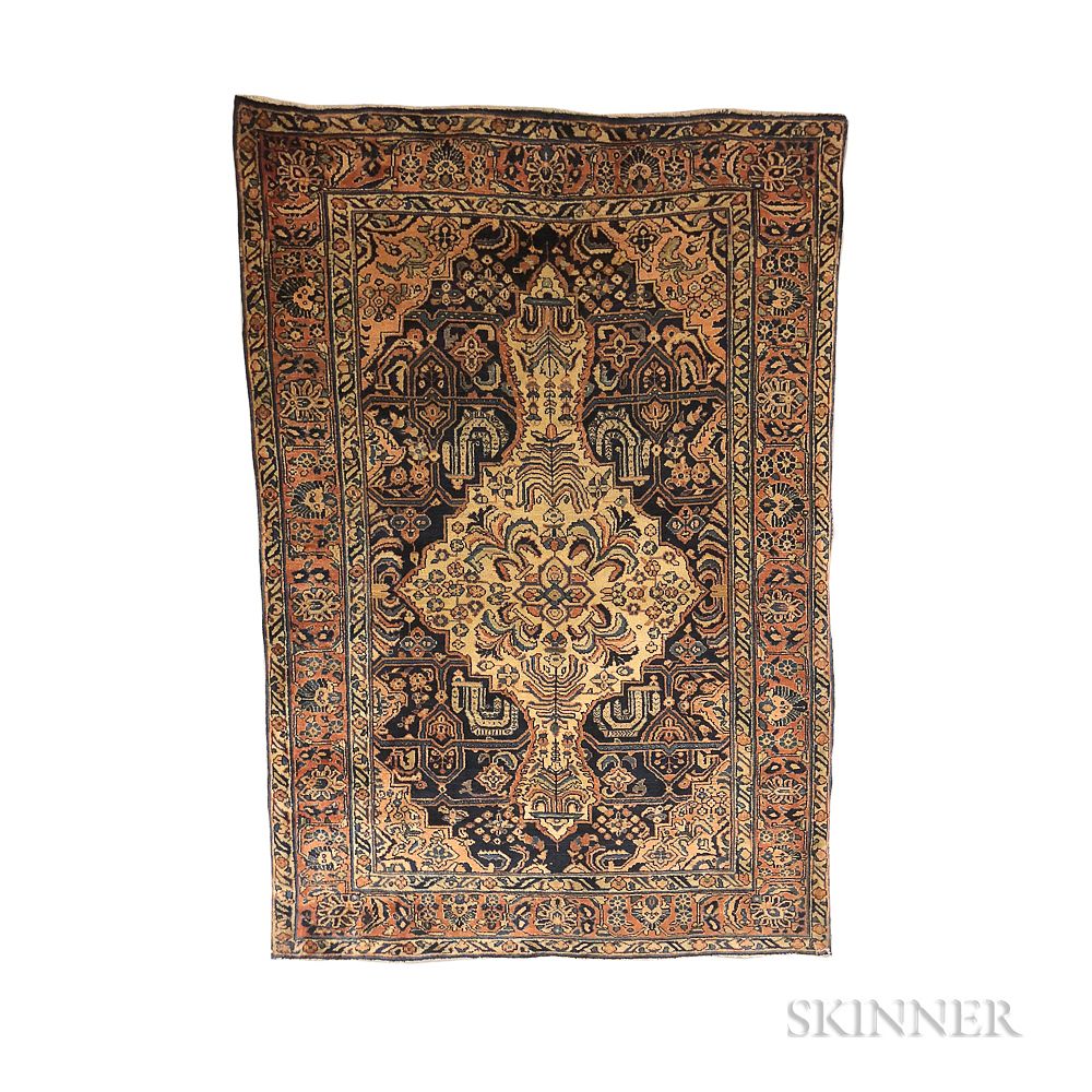 Appraisal: Sarouk Rug Sarouk Rug Iran c with a large ivory