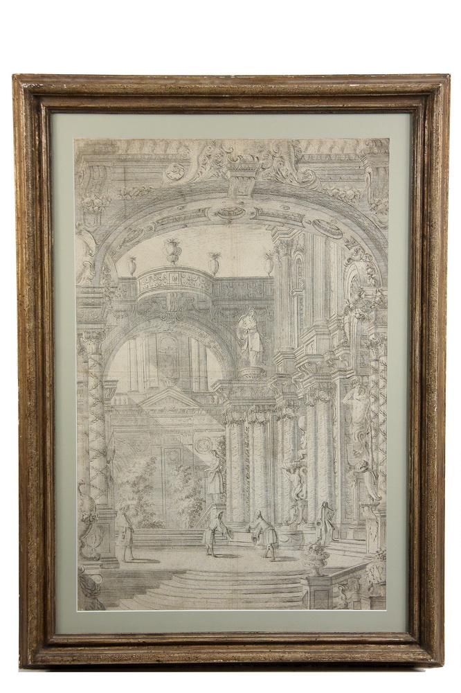 Appraisal: TH C FRENCH ETCHING - Early French Soft-Ground Etching in