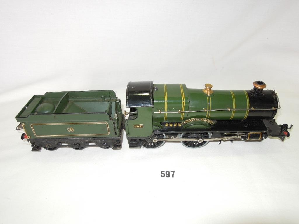 Appraisal: A Hornby gauge tin plate locomotive County of Bedford in