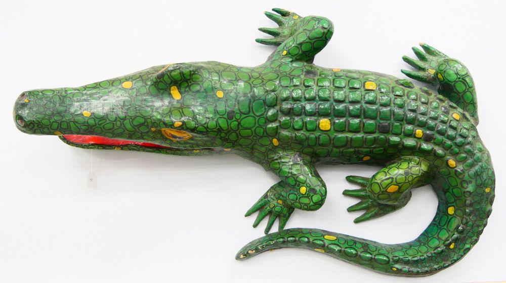 Appraisal: RARE SERGIO BUSTAMANTE LARGE ALLIGATOR FIGURE Limited to this is