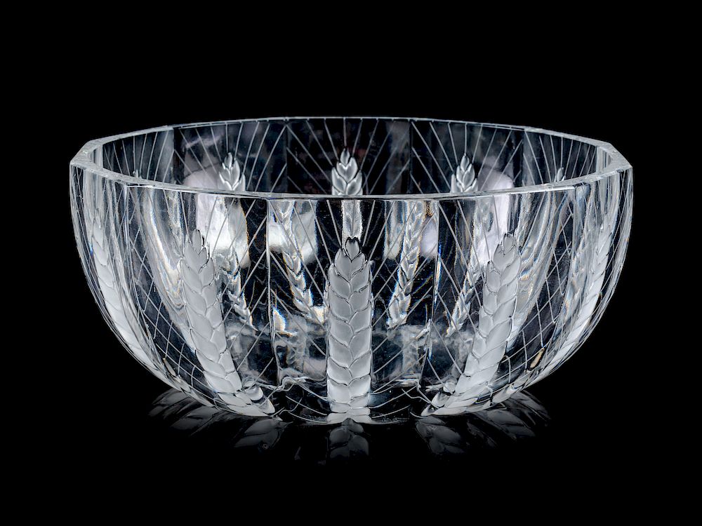 Appraisal: A Lalique Frosted Glass Bowl TH CENTURY C A Lalique