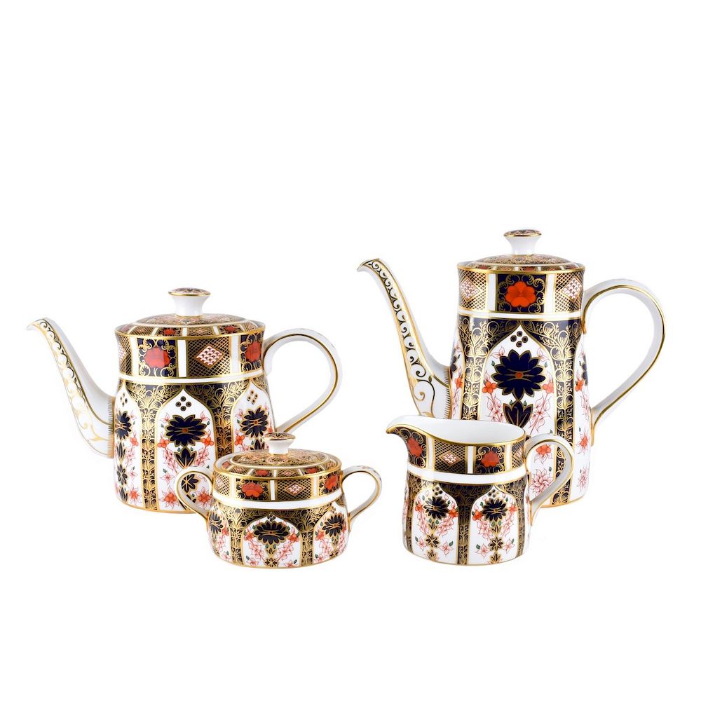 Appraisal: Royal Crown Derby Old Imari Piece Hostess Set Royal Crown