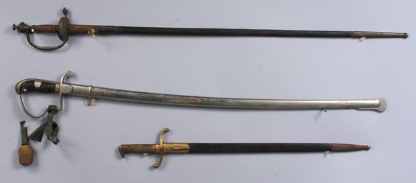 Appraisal: Group of three th and th Century European swords including