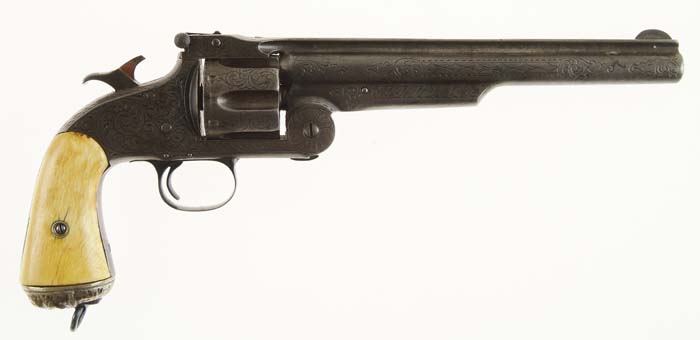 Appraisal: RARE ENGRAVED SMITH WESSON MODEL AMERICAN REVOLVER Cal RF Henry