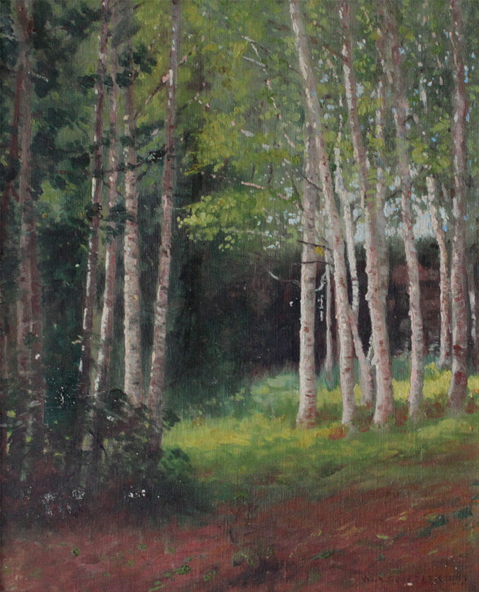 Appraisal: GRIFFITH William Alexander American - ''Clearing in the Forest'' Oil