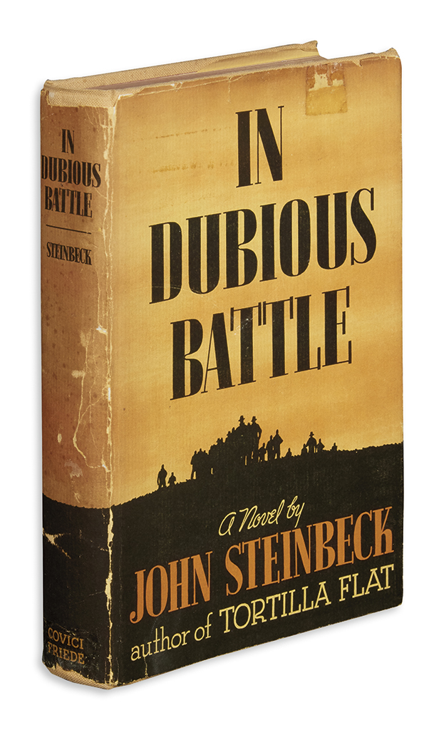 Appraisal: STEINBECK JOHN In Dubious Battle vo original yellow cloth stamped