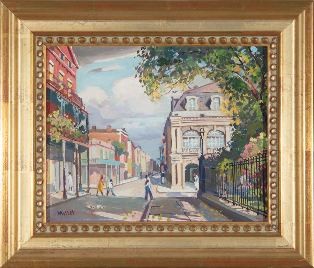 Appraisal: Clarence Millet American New Orleans - View of St Louis