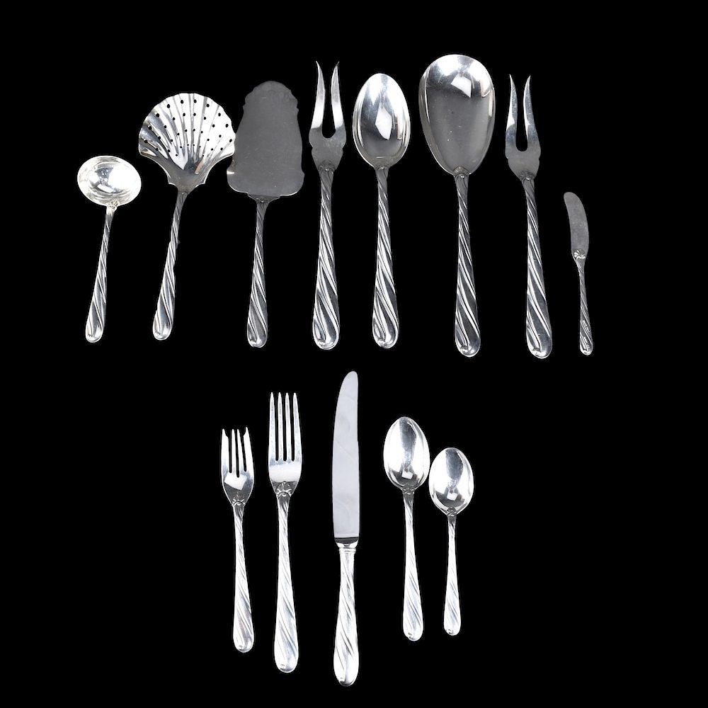 Appraisal: Buccellati Torchon Cutlery One Hundred Five piece set of Buccellati