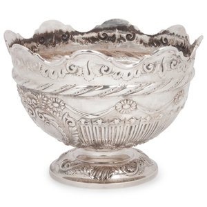 Appraisal: A Victorian Silver Rose Bowl Frederick Sibray and Job Frank