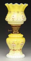 Appraisal: SCARCE YELLOW CASED MINI LAMP S -fig XXVI Dark yellow