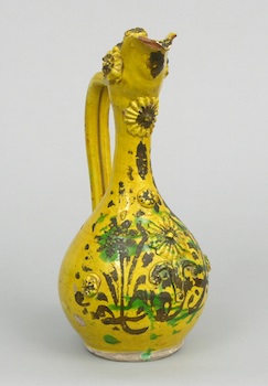 Appraisal: A Turkish Pottery Glazed Ewer ca th Century A Turkish