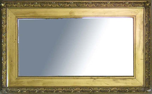 Appraisal: Large mirror with giltwood frame th c x