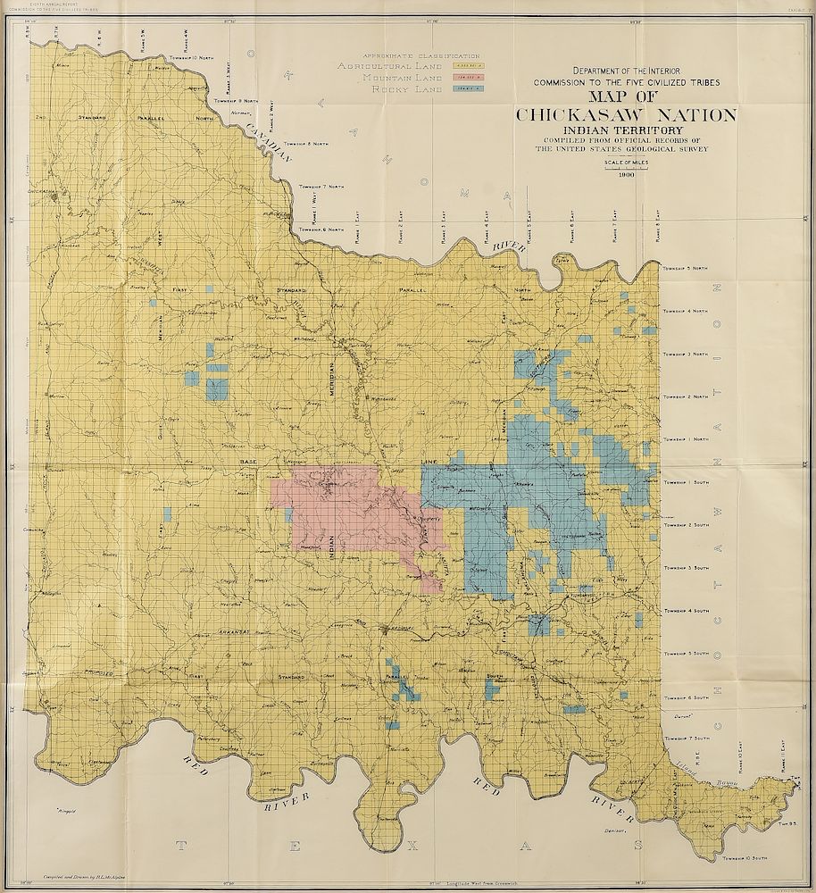 Appraisal: AN ANTIQUE MAP Department of the Interior Commission to the