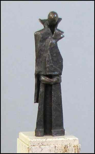 Appraisal: MAX FLEISHER - UNTITLED Bronze sculpture signed at the base