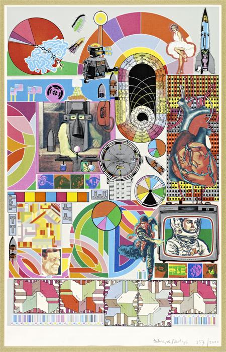 Appraisal: SIR EDUARDO PAOLOZZI SCOTTISH - BASH Screenprint with lithography signed