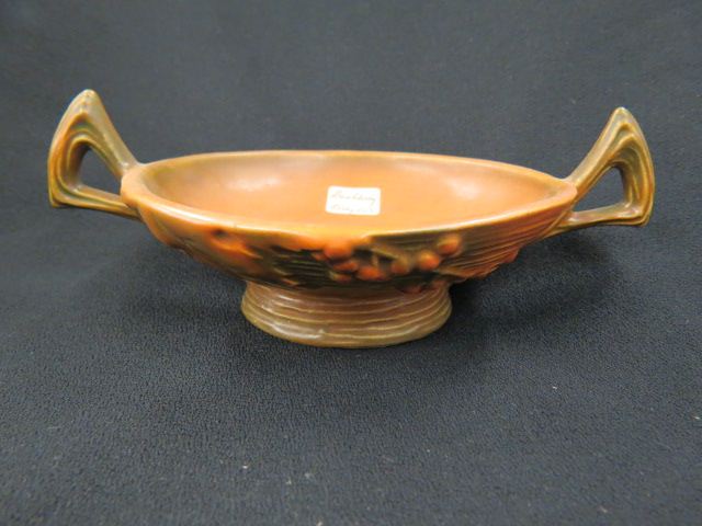 Appraisal: Roseville Pottery Bushberry Bowl brown handled - excellent