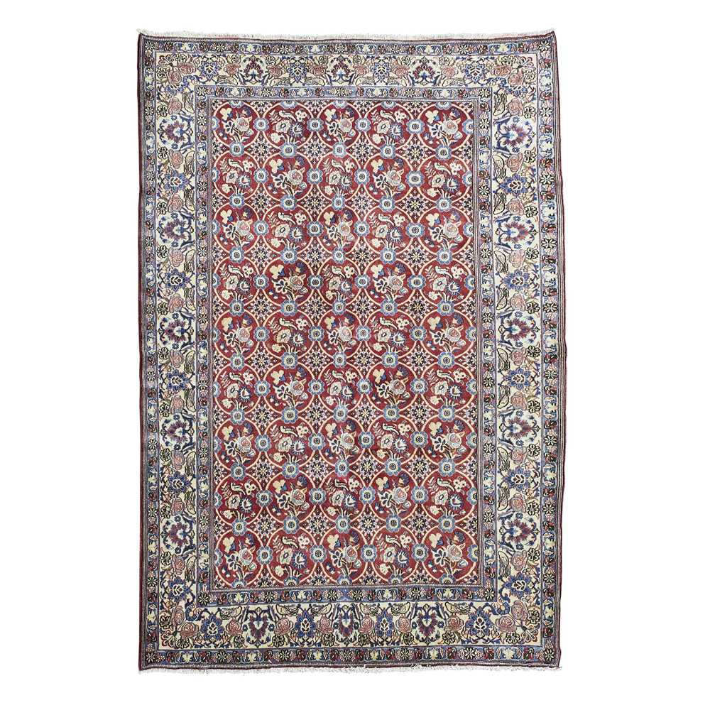 Appraisal: VARAMIN CARPET CENTRAL PERSIA LATE TH CENTURY the red field