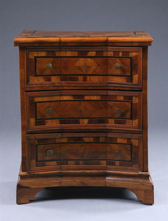 Appraisal: GERMAN BAROQUE STYLE CHEST OF DRAWERS th century with restorations