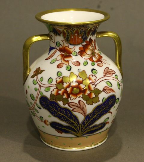 Appraisal: A Copeland double handed jar circa the ovoid body painted