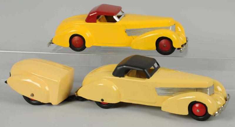 Appraisal: Lot of Pressed Steel Wyandotte Coupe Auto Toys American Includes